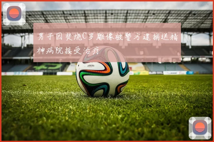 男子因焚烧C罗雕像被警方逮捕送精神病院接受治疗